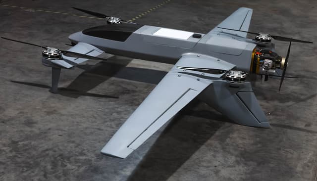 Avidron Echo aircraft, rear-left view